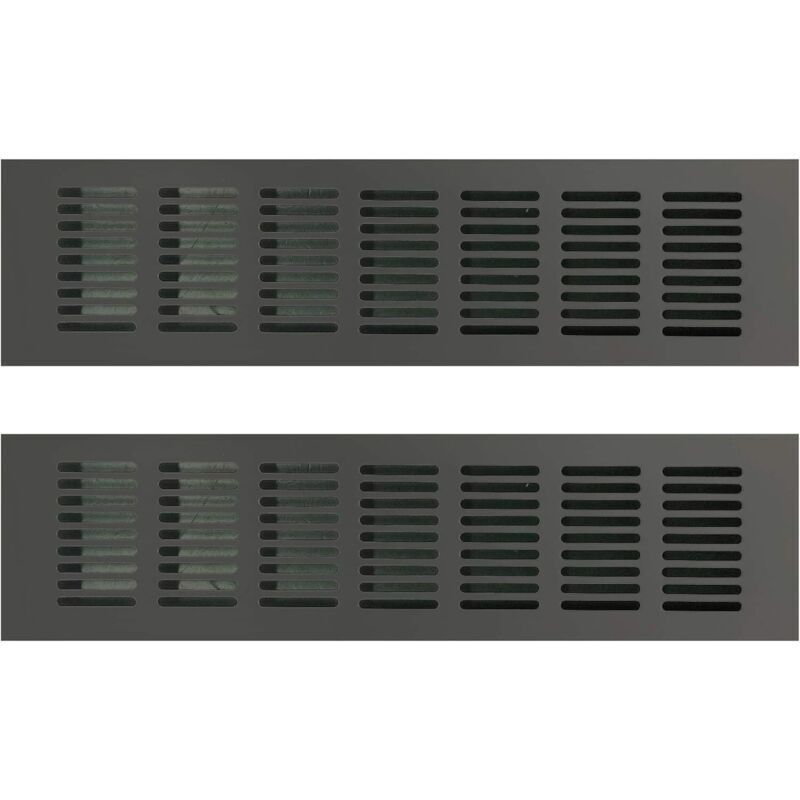 80 X 300 Mm Aluminium-lüftungsgitter – 2er-pack – Für Beengte Räume Und Wohnraumlüftungssysteme