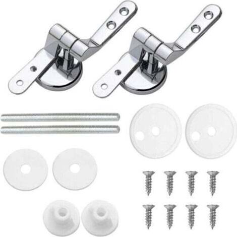 Wc-sitz-befestigungselemente, 2er-pack Ersatz-wc-sitzscharniere Mit Aluminiumbefestigungen, Wc-sitzscharnier – Trimec