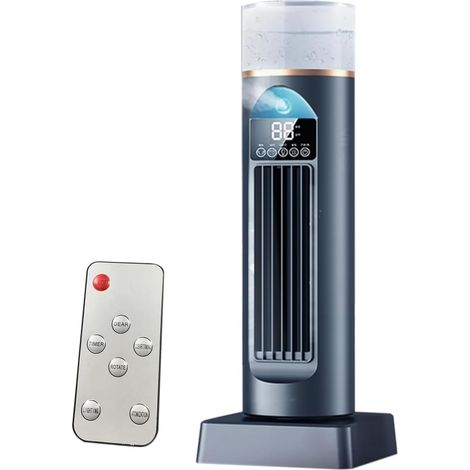 Klimaanlagenventilator – Kühlende Ventilatoren, Die Kühle Luft Ausstoßen. Innovative, Blattlose Geräte – Leiser Verdunstungsbefeuchter Mit Timer Und Fernbedienung.