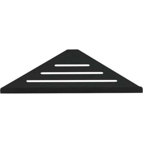 Duschablage Aus Aluminiumlegierung, Eckduschablage, Dreieckiger Kosmetikkorb, Küchenaufbewahrung, Wandregal, Sternenlicht (1 Stück), Schwarz