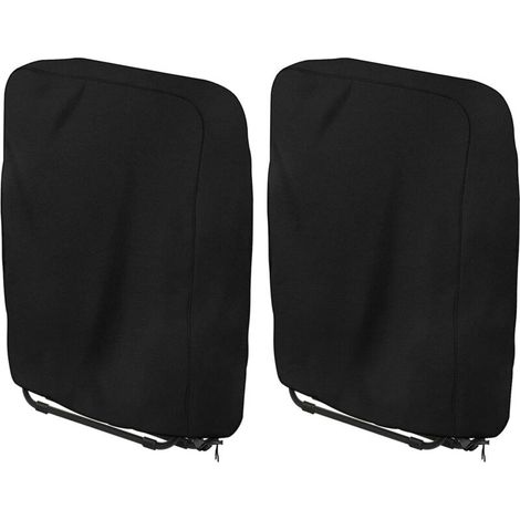 Set Mit 2 Faltbaren Sonnenliegenbezügen 110x71cm – 420d Oxford Wasserdicht, Uv-beständig, Für Den Außenbereich
