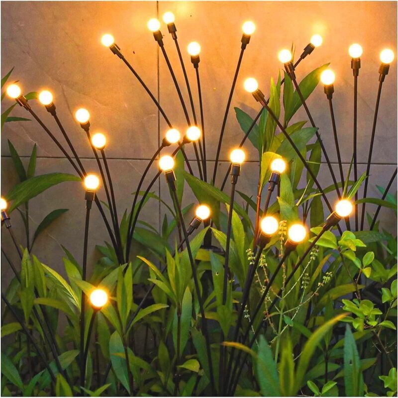 4-teiliges Solarleuchten-set Für Den Außenbereich – 10 Wasserdichte Leds (ip65) – Warmweiße Dekorationsleuchten Für Garten Und Balkon