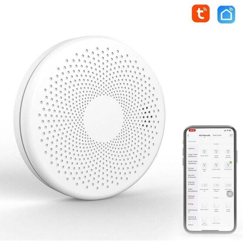 2-in-1 Rauch- Und Kohlenmonoxidmelder – Betrieb Mit 2 Aa-batterien – 85 Db Alarmlautstärke – Tuya Wlan-konnektivität – 2-in-1 Wlan