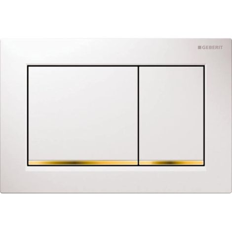 Kompatibel Mit Der Geberit Omega30 115.080.kk.1 Zweimengenspülplatte, Weiß