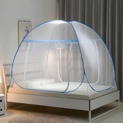 Moskitonetz Für Doppelbett, 180 X 200 Cm, Pop-up-moskitonetz, Faltbares Moskitonetzzelt, Einfach Aufzubauendes, Kuppelförmiges Moskitonetz