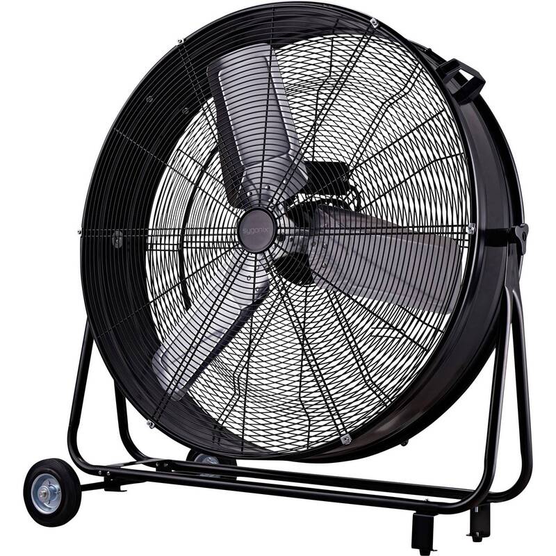 [gebraucht] B-ware Sygonix Trommelventilator 300w Aluminium Ventilator Schwenkbar Ø905mm 360°