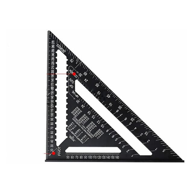 Diy Zimmermannsquadrat Führungsschiene/Zimmermann Werkzeuge Lineal Quadrat Winkel Messwerkzeug