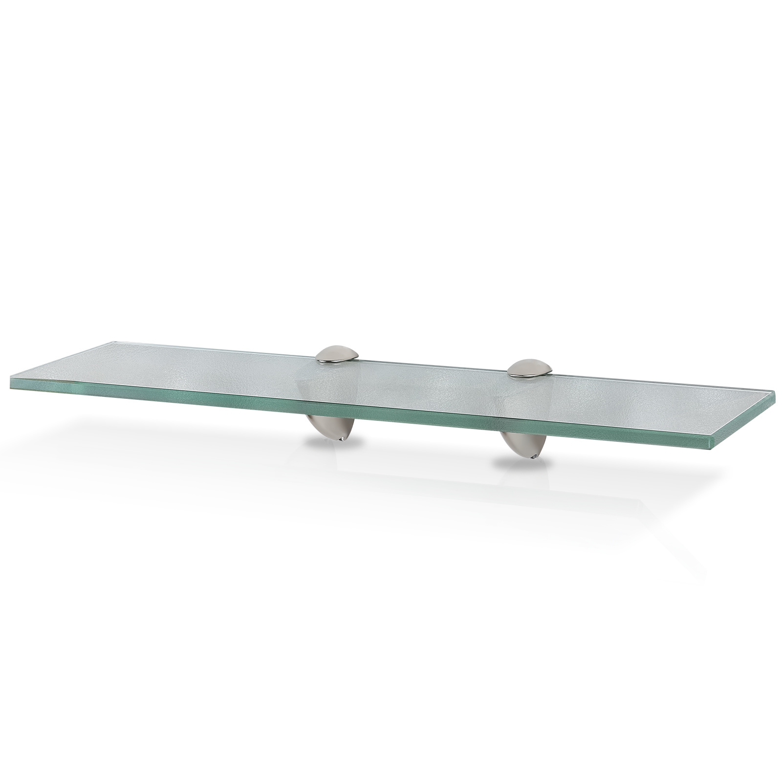 Tolletour Glasboden Wandregal 50 X 10 X 0,8 Cm, Glasregal Milchglas Mit Halterung, Badregal Ablage Hängeregal Für Badezimmer