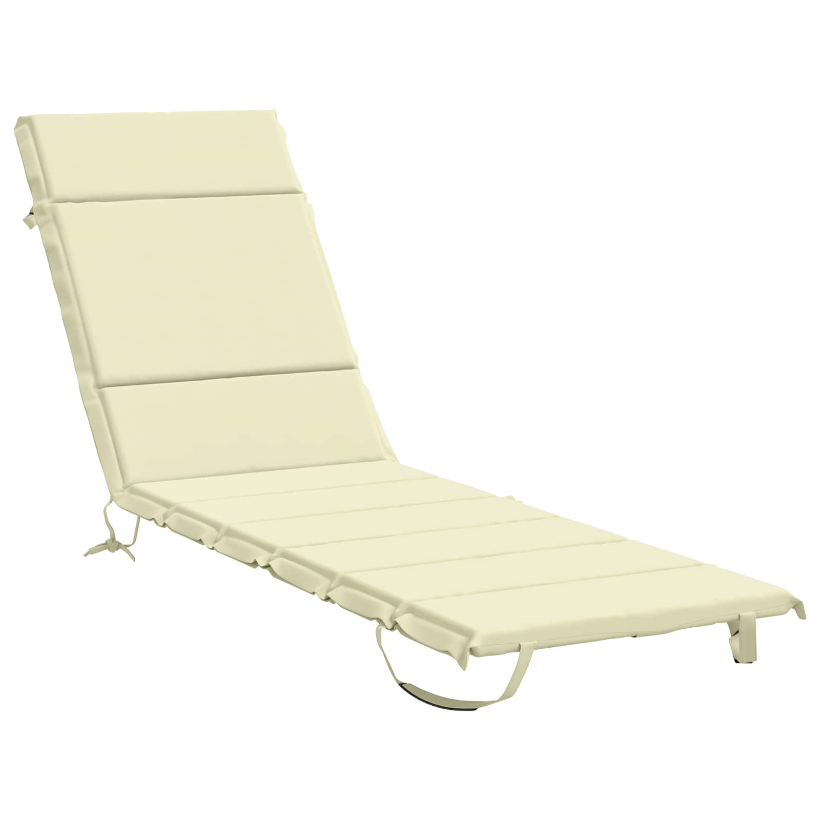 Sonnenliege Kissen Gemert 100 % Polyester Creme 200 X 50 X 3 Cm Vidaxl