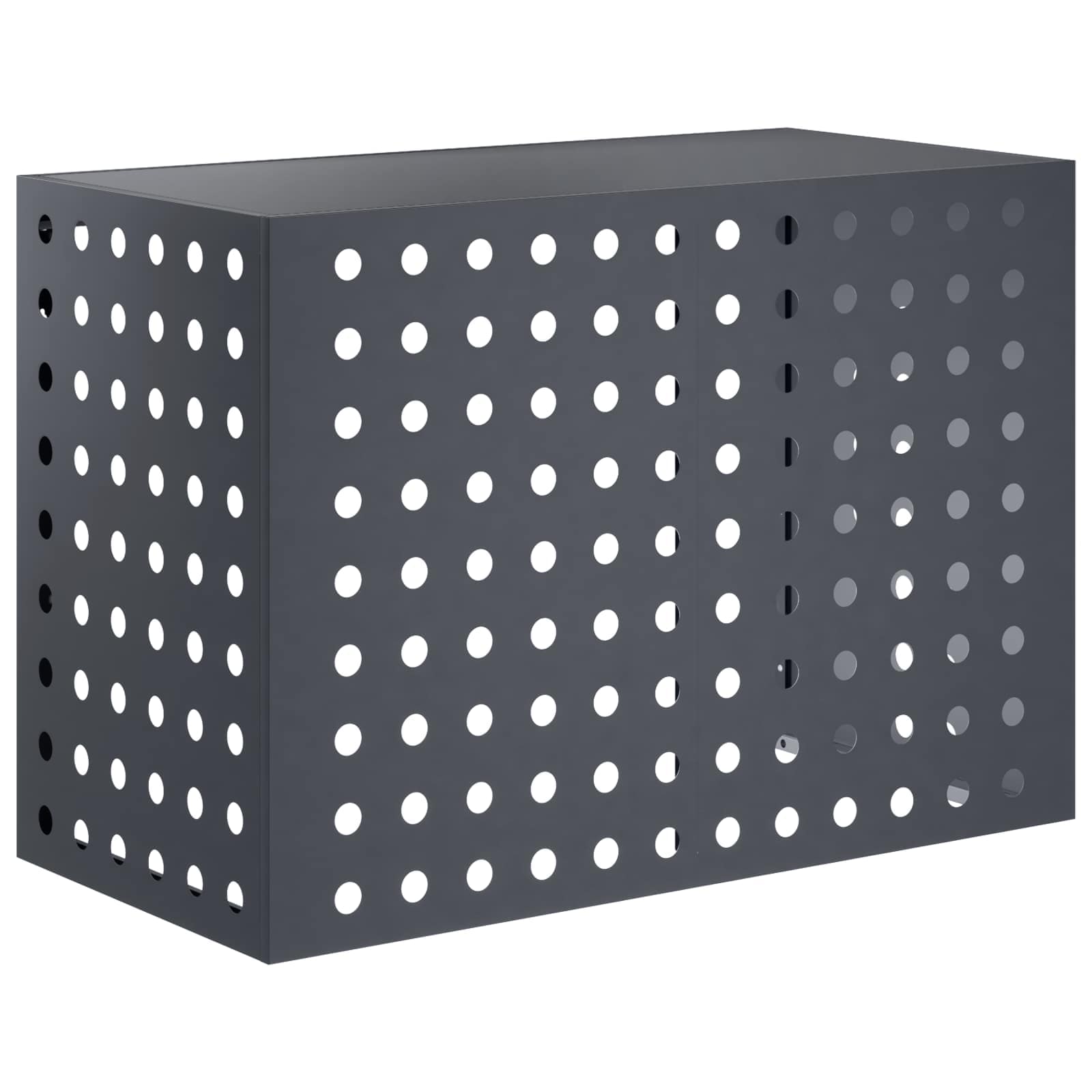 Klimaanlagenabdeckung Anthrazit 100 X 50 X 70 Cm Stahl Vidaxl