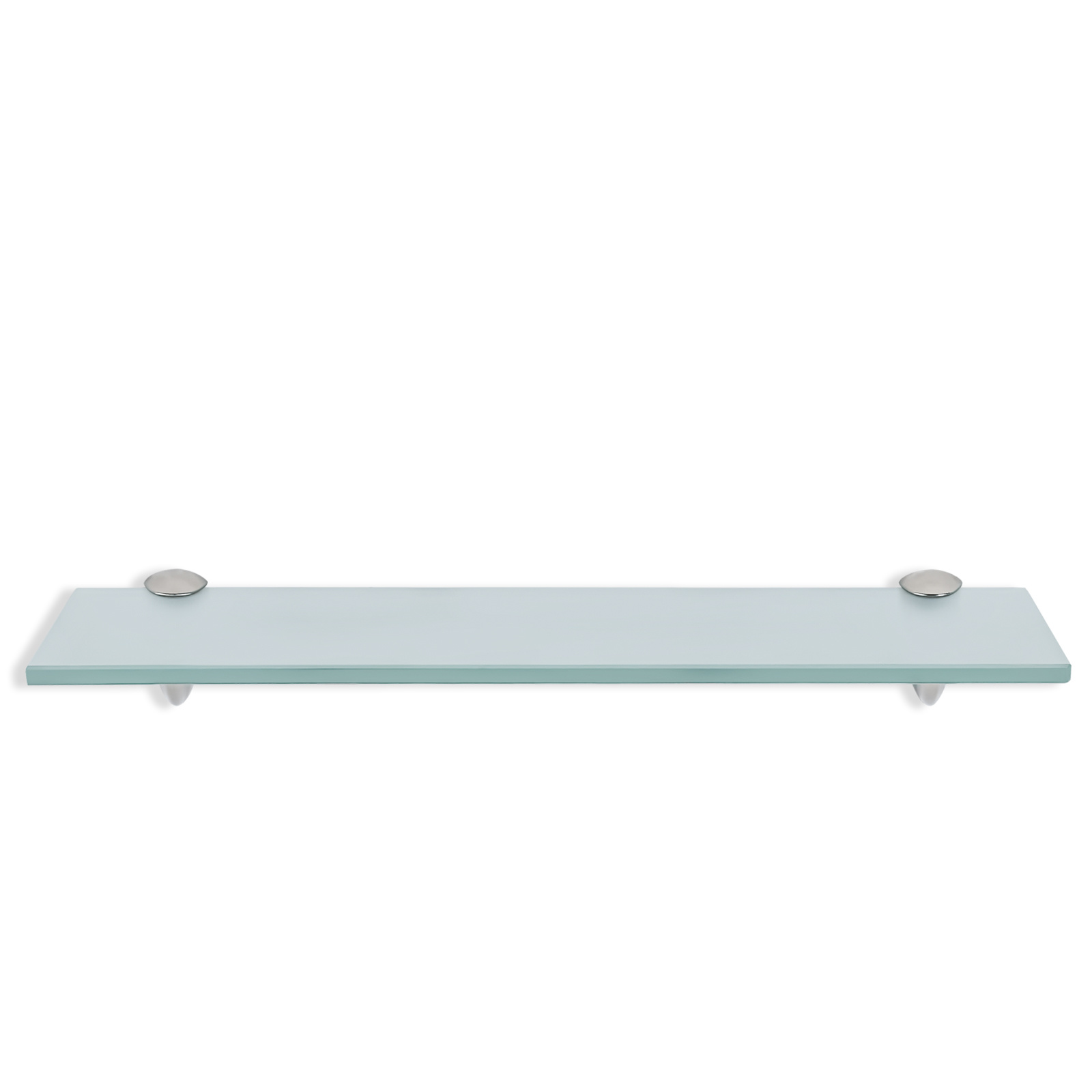 Wolketon Glasregal Wandregal 60 X 10 X 0,8 Cm, Milchglas Glasboden Mit Halterungen, Badregal Ablage Hängeregal Für Bad, Küche & Wohnzimmer