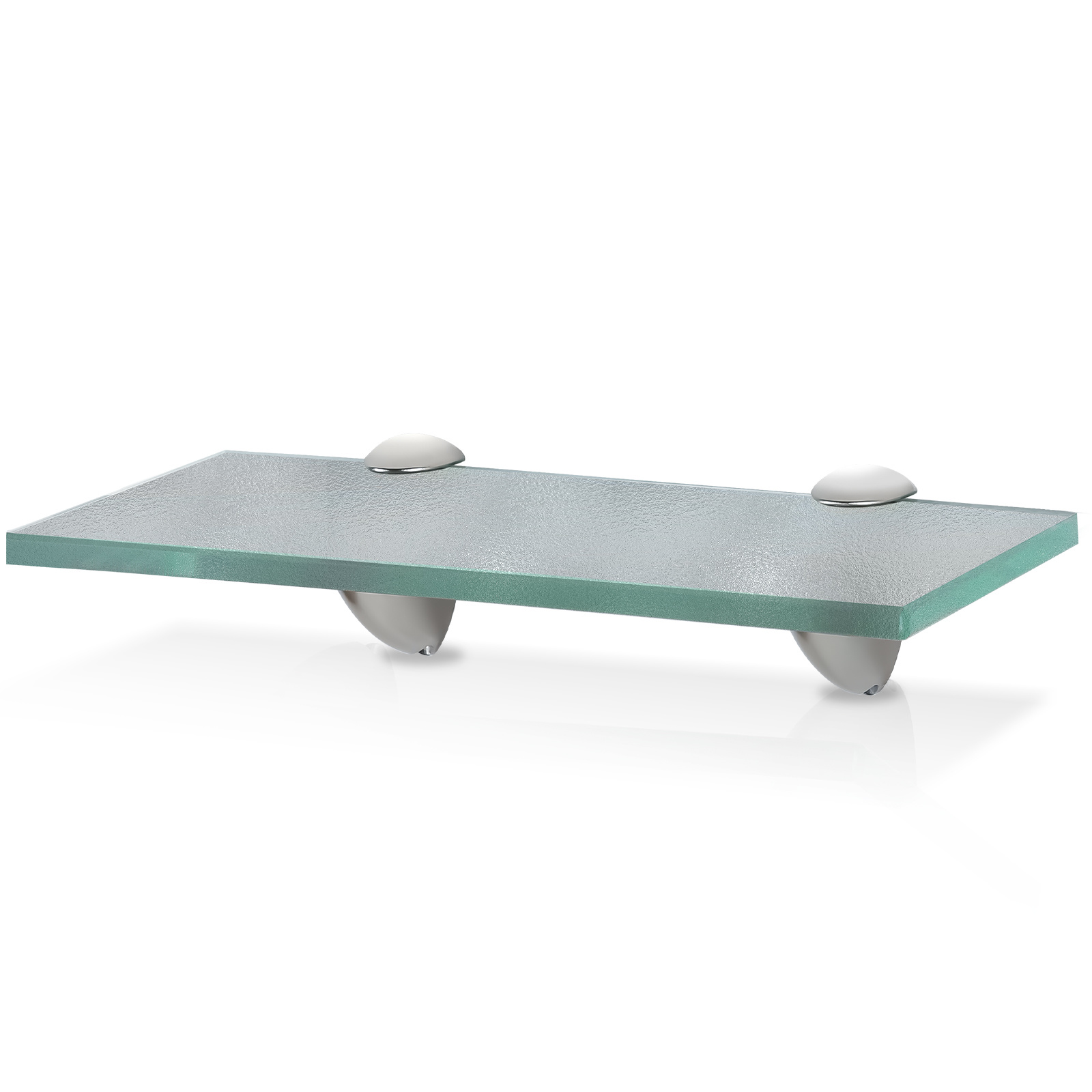 Wolketon Glasboden Wandregal 30 X 10 X 0,8 Cm, Glasregal Milchglas Mit Halterung, Badregal Ablage Hängeregal Für Badezimmer