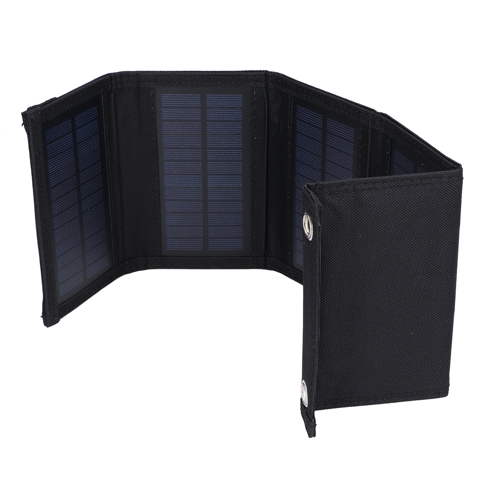 Tragbares 7,5-w-solarpanel-set, 5-in-1-falt-solarladegerät Mit Karabinerhaken Für Handy, Auto Oder Boot