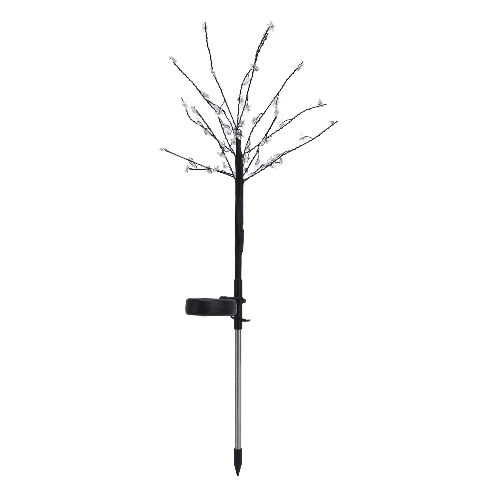 Set Mit 2 Wasserdichten, Sternförmigen Solar-led-leuchten Mit 2 Leuchtmodi Für Garten Und Hof. Ideale Dekorationselemente.