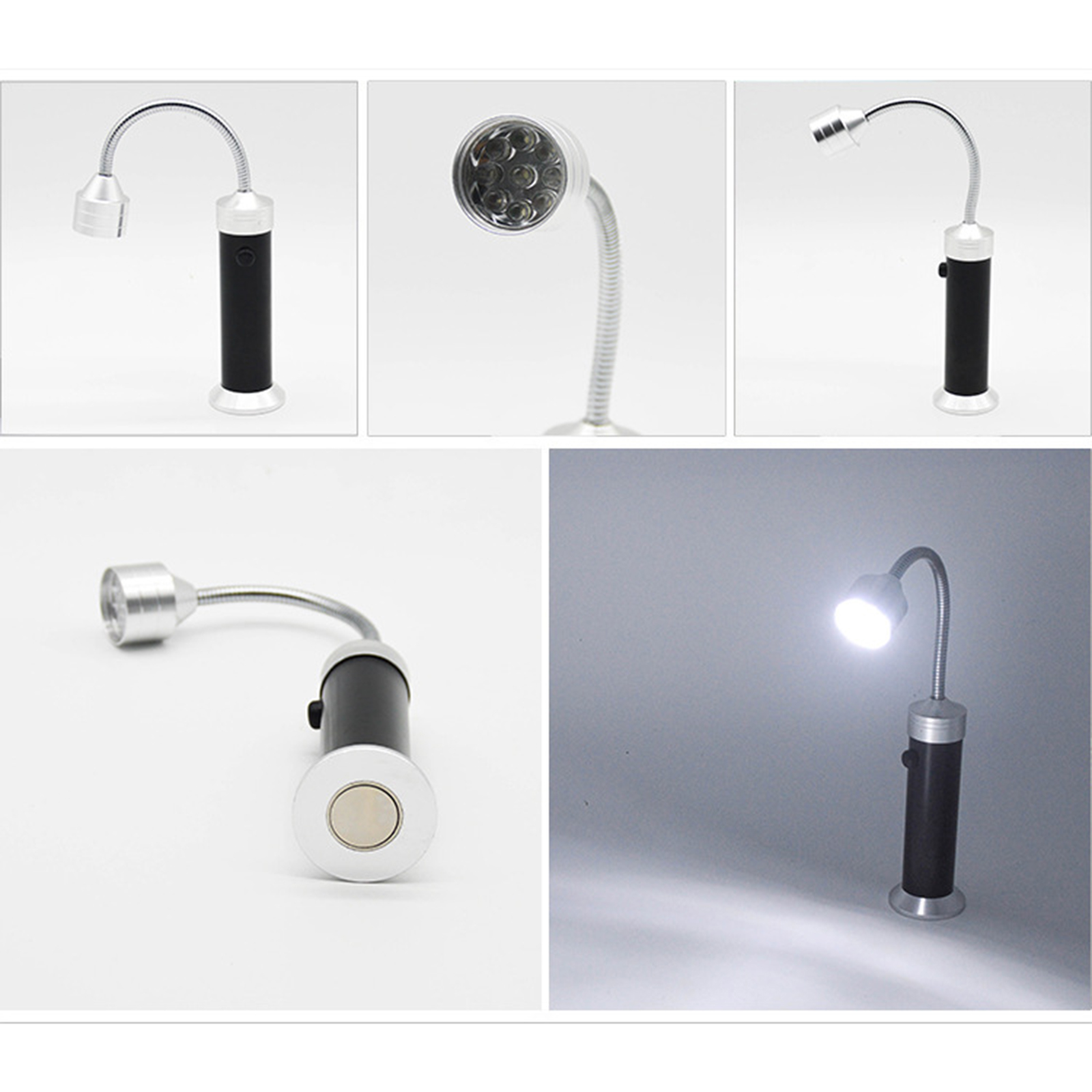 9-led-taschenlampe Für Grillabende, Flexible Arbeitsleuchte Für Autoreparaturen, Notbeleuchtung