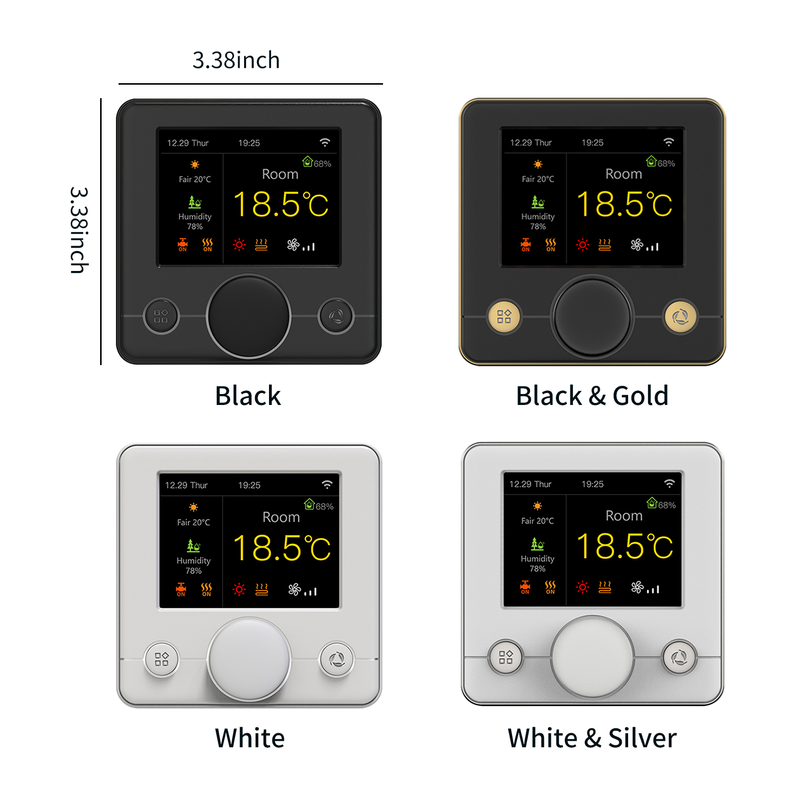 Intelligenter Wlan-thermostat Mit Rgb-farb-lcd-bildschirm, Elektrischer Heizungsthermostat, Konstanttemperaturregler Für Innenräume, Digital Programmierbarer Thermostat
