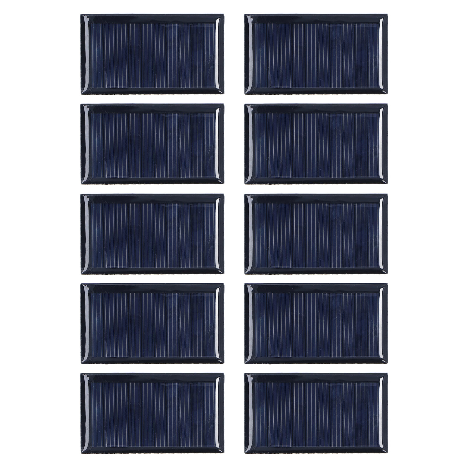 Packung Mit 10 Kleinen, Wetterfesten Solarmodulen Für Wissenschaftsprojekte Und Leuchtspielzeug (0,15 W, 5 V).