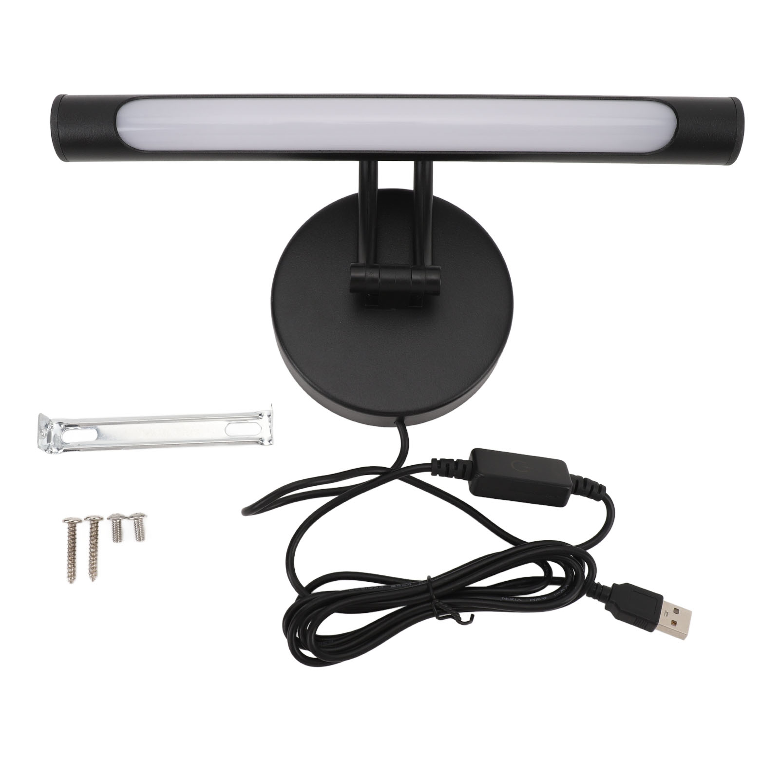 Led-lichtleiste Für Badezimmerspiegel, 3-farben-farbtemperatur (3000k Bis 6000k), Stufenlos Dimmbar, Mehrfach Verstellbarer Winkel, Usb-stromversorgung, 25 Cm / 9,8 Zoll