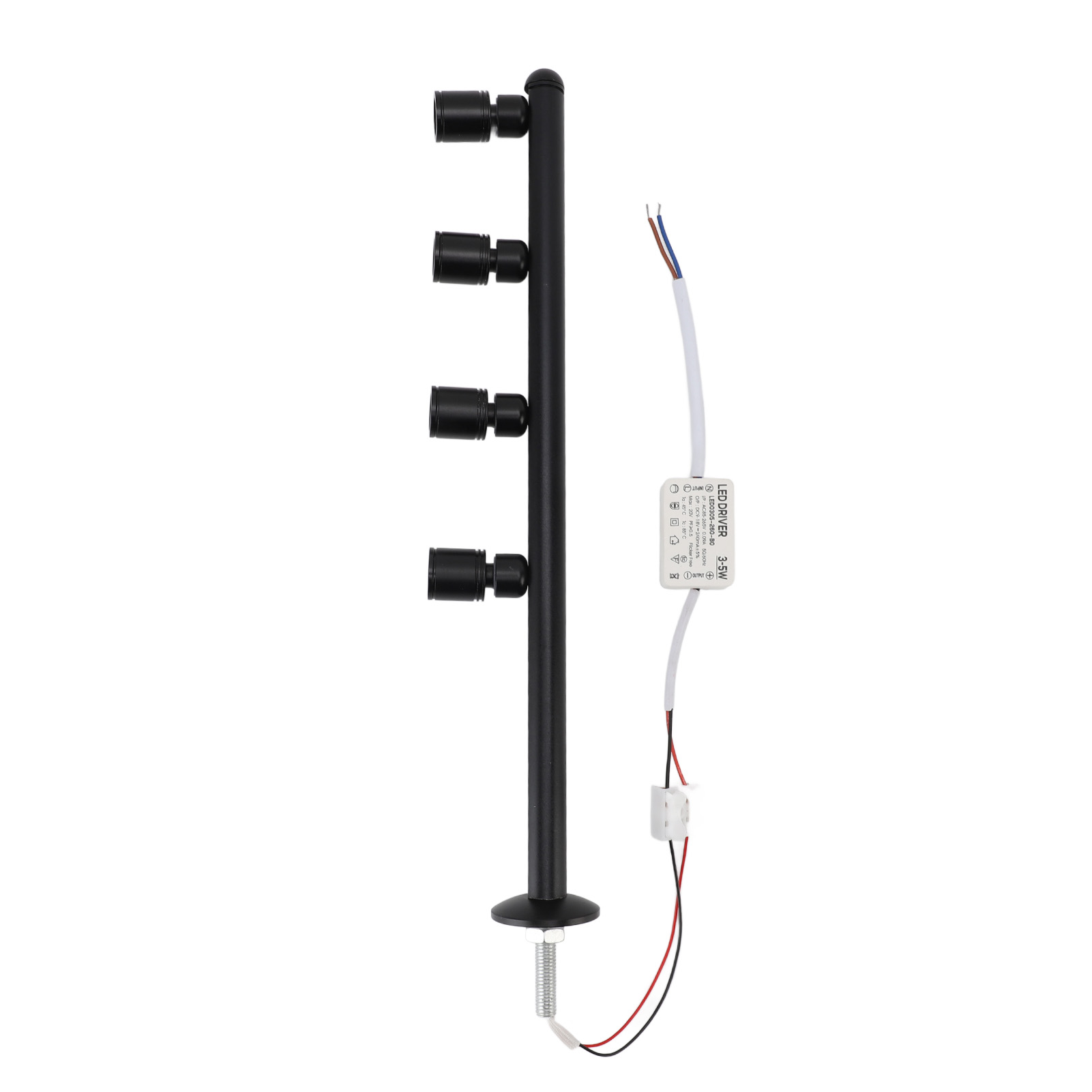 Led-möbelstrahler Aus Aluminium Mit 4 Verstellbaren Köpfen Zum Schutz Der Augen, Ideal Zur Präsentation Von Schmuck In Innenräumen.