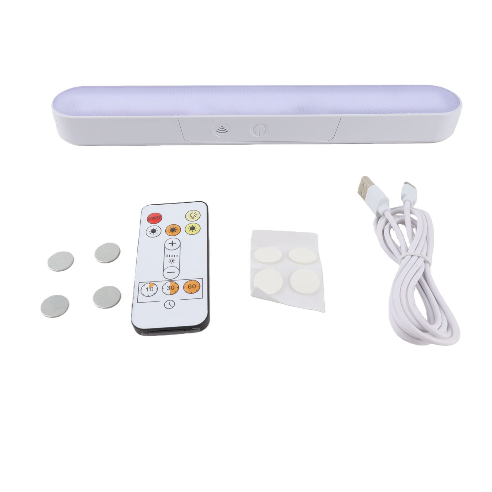 Wiederaufladbares Led-nachtlicht Mit 3 Einstellbaren Farbtemperaturen Und Fernbedienung, Ideal Für Unter Küchenmöbeln Oder Im Schlafzimmer.