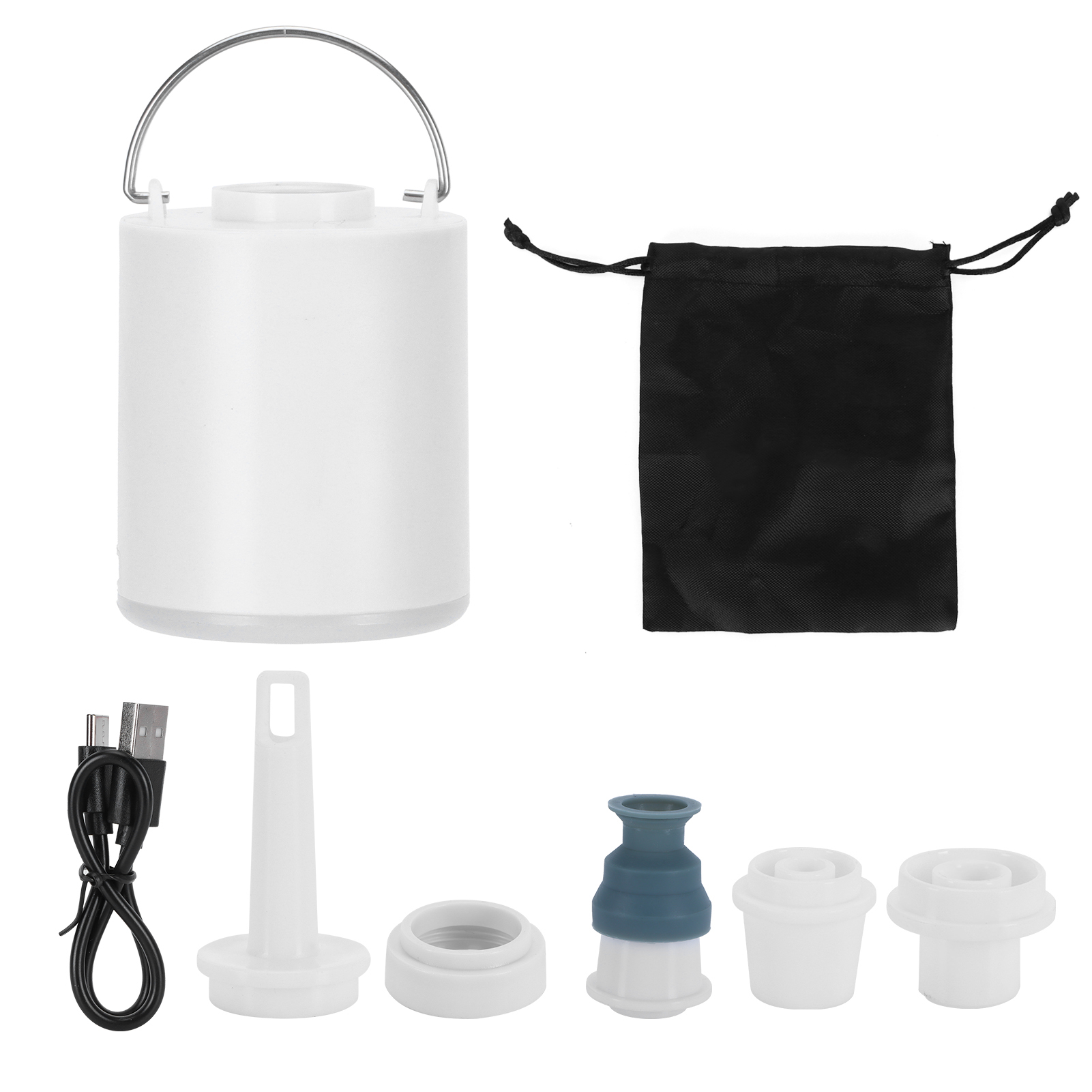 Tragbare Mehrzweck-luftpumpe, Campinglampe, Elektrische Pumpe Für Outdoor-matratzen Und Bodenmatten