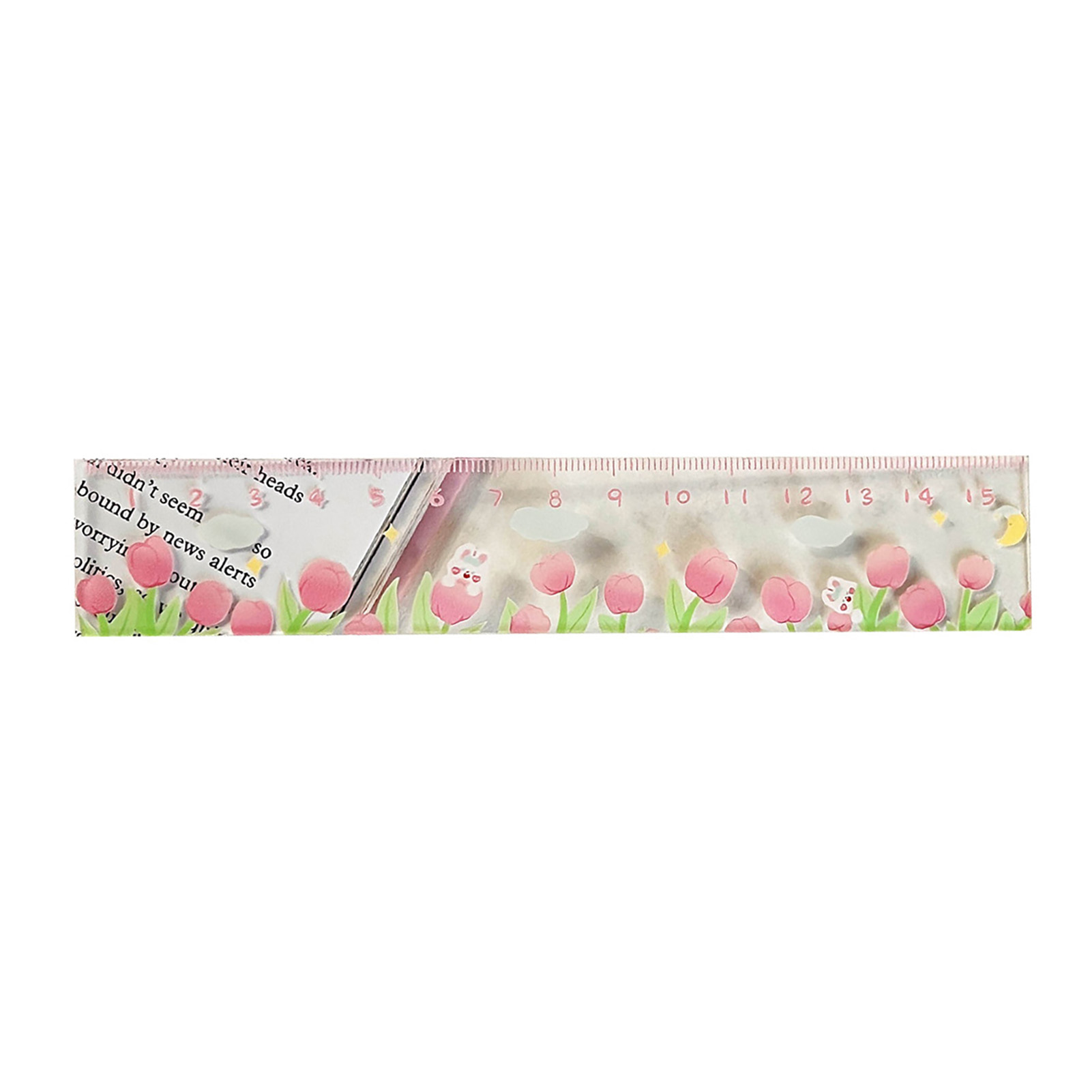 Hochpräzises, Multifunktionales Messlineal Aus Kunststoff Mit Niedlichem Cartoon-design, 15 Cm, Ideal Für Schüler, Schule Und Büro.
