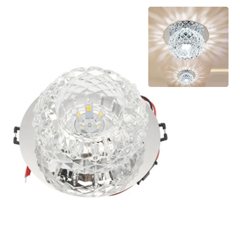 Moderne 5w Kristall-led-deckenleuchte, Einbauleuchte Für Eingangshalle Oder Flur.