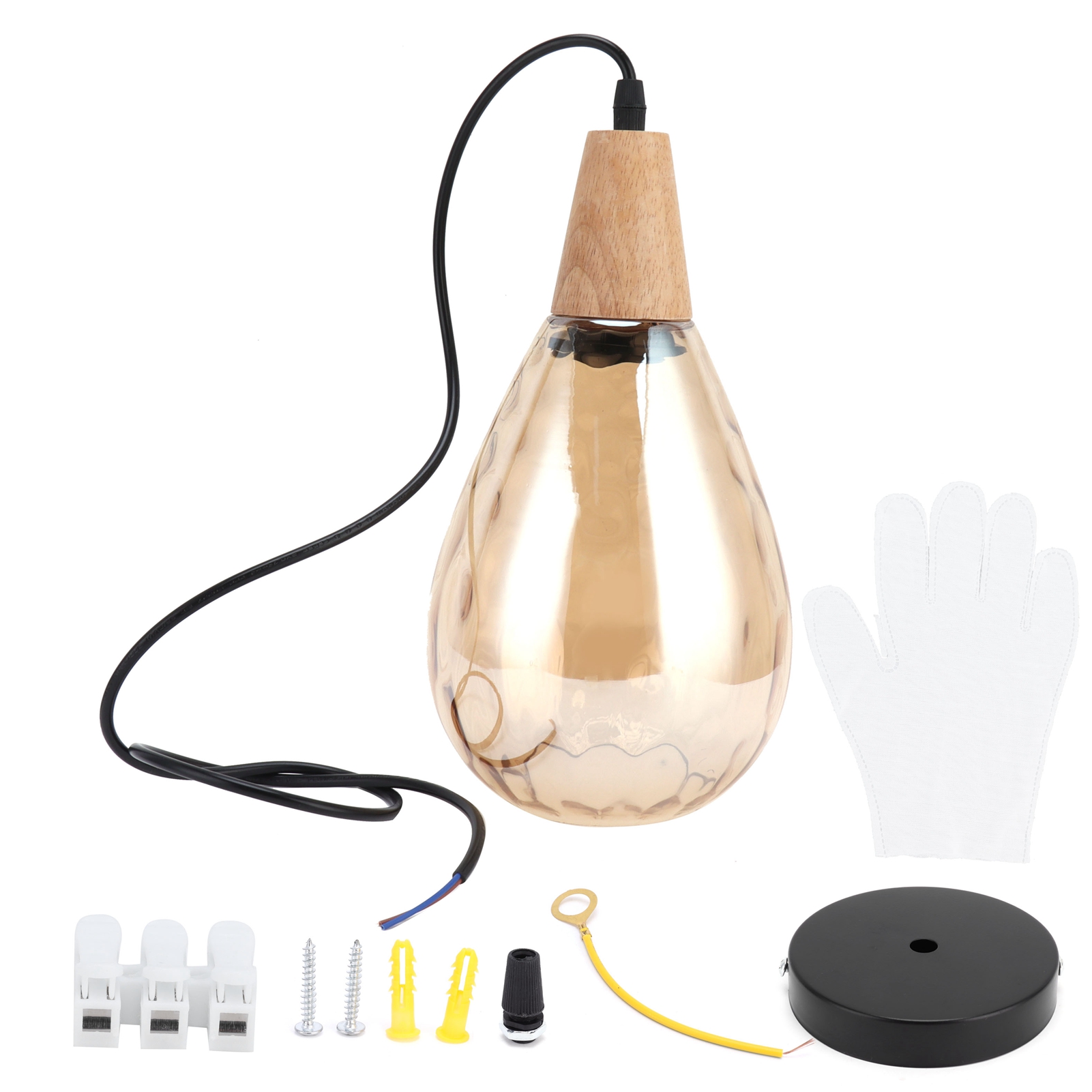 E27-glasfassung Für Pendelleuchte, Modernes Design, Leuchtmittel Nicht Enthalten, 16 Cm, Für Wohnzimmer, 220 V