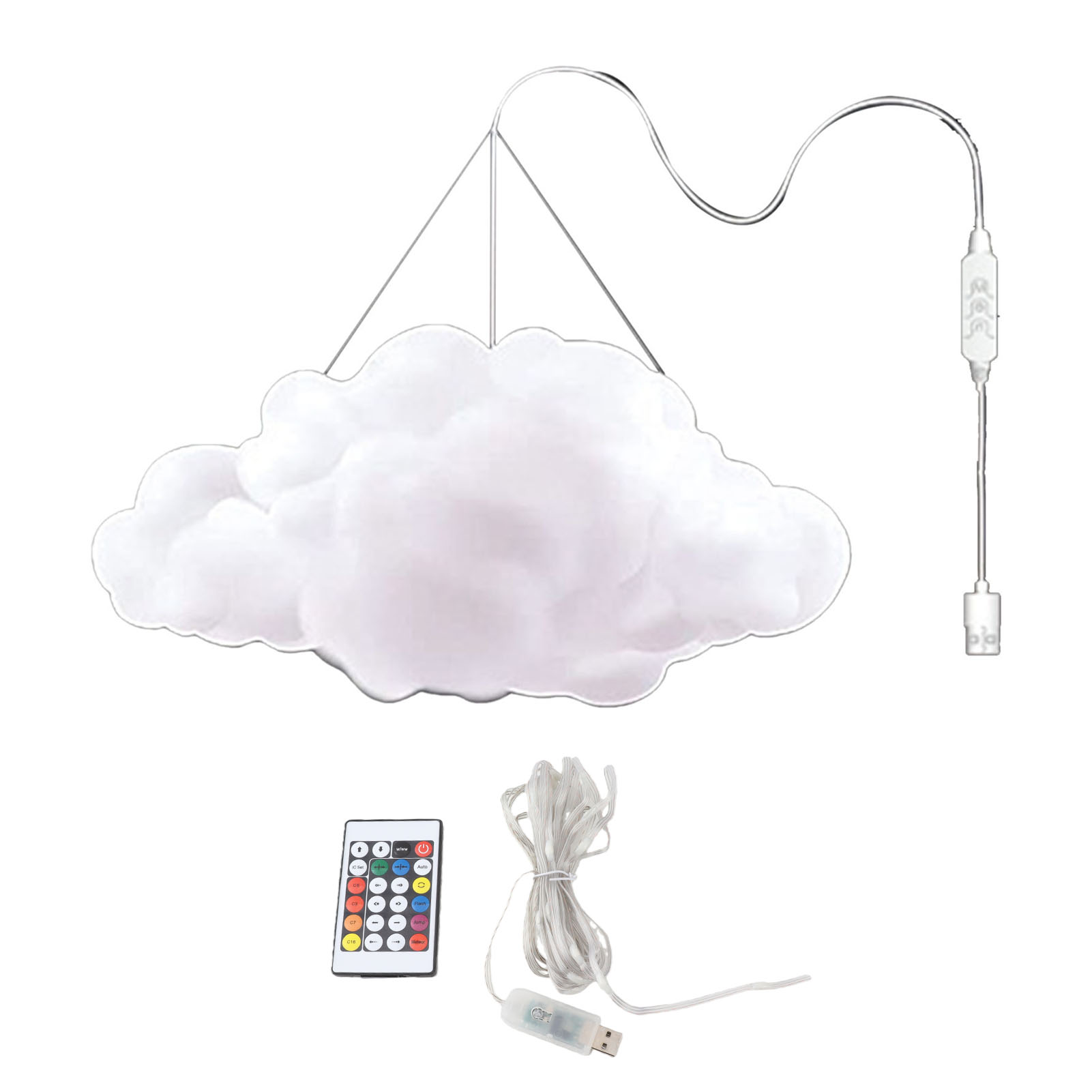 Riesige 3d-wolkenlampe Zum Selberbauen, Steuerbar Per App, Multifunktionale Und Farbenfrohe Dekoration Für Zuhause Und Cafés.
