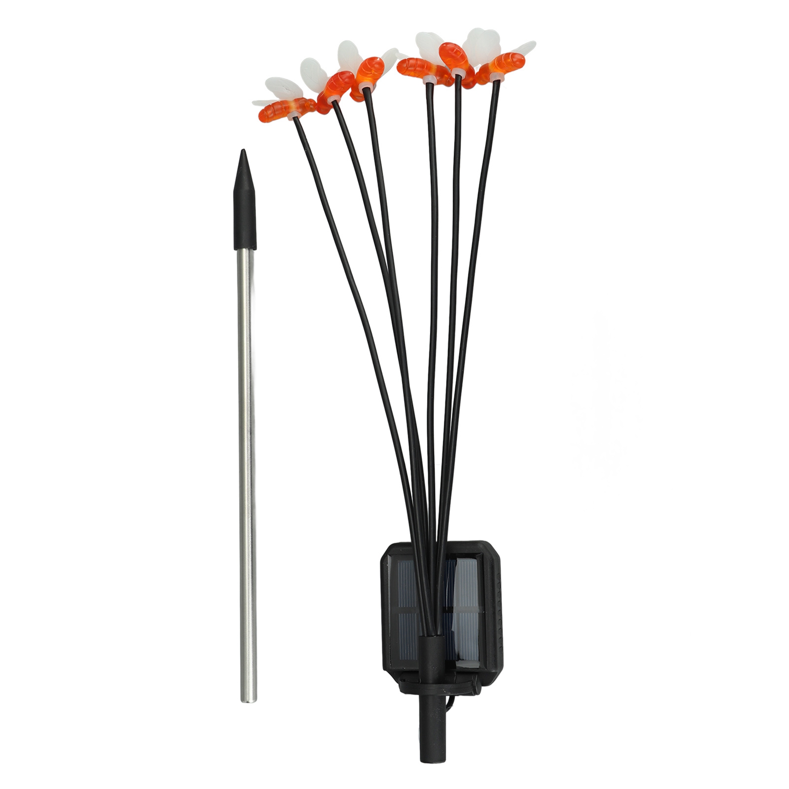 Dekorative 6-flammige Led-solarleuchte, 600 Mah, Für Garten Und Rasen, Mit Oszillierender Beleuchtung Und Warmem Licht.