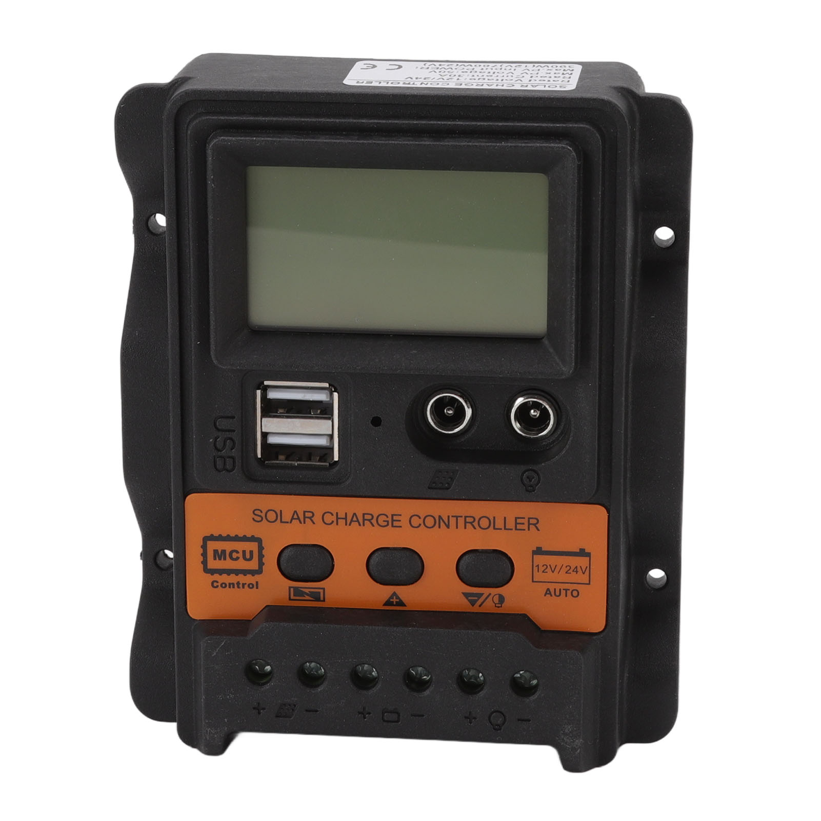 Dual-usb-solar-laderegler (12 V/24 V), Pwm-photovoltaik-laderegler Mit Lcd-anzeige, 30 A