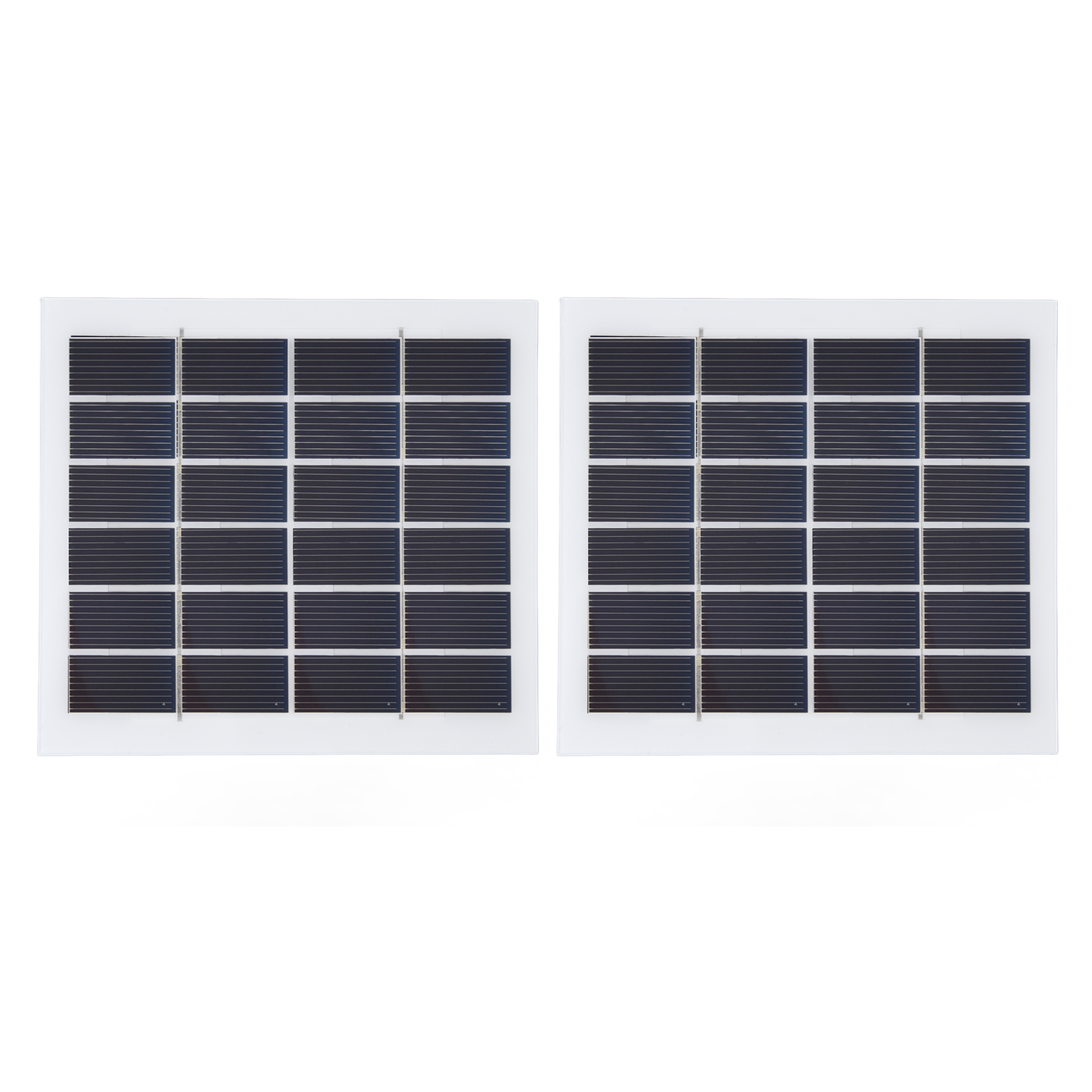 Packung Mit 2 Tragbaren 2w 6v Solarmodulen, Mini-solarzellen Mit Hohem Wirkungsgrad Für Heimbeleuchtungssysteme