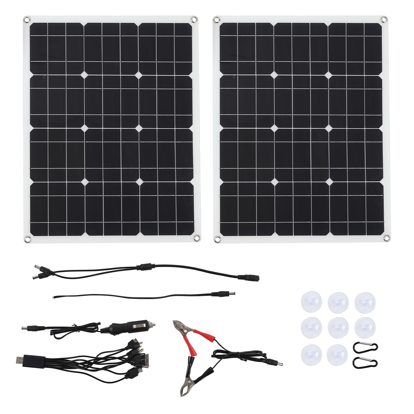 Hocheffizientes 80-w-monokristallines Solarmodul, Photovoltaik-solarladegerät Für Wohnmobile Und Boote.
