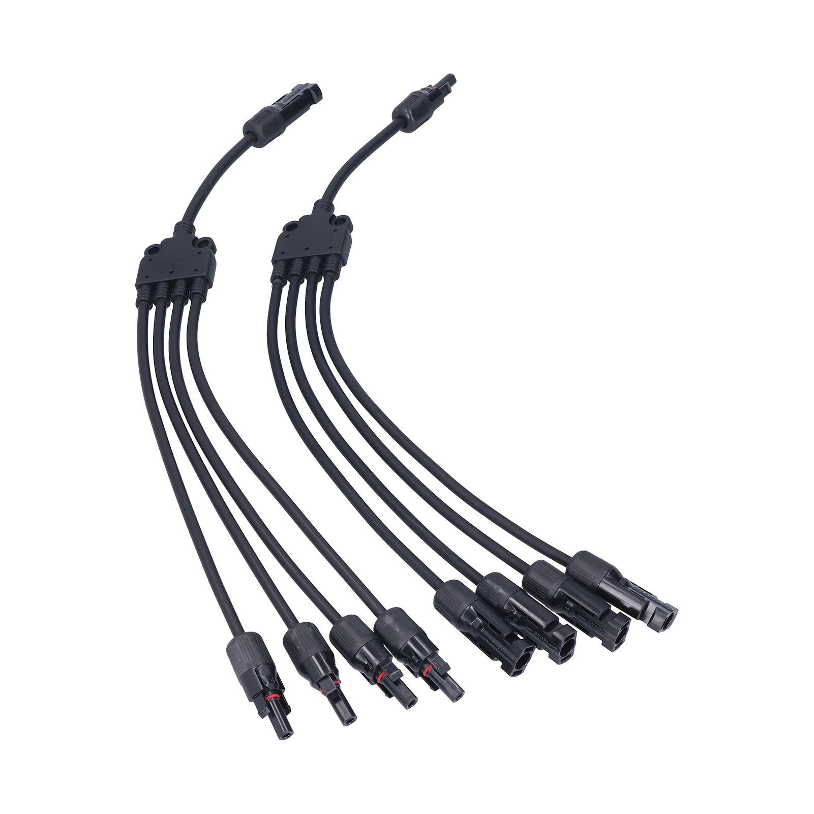 Y-förmiger 4-poliger Solarmodulstecker, Parallelstecker, Solarmodul-verlängerungskabel, Photovoltaik-kabeladapter