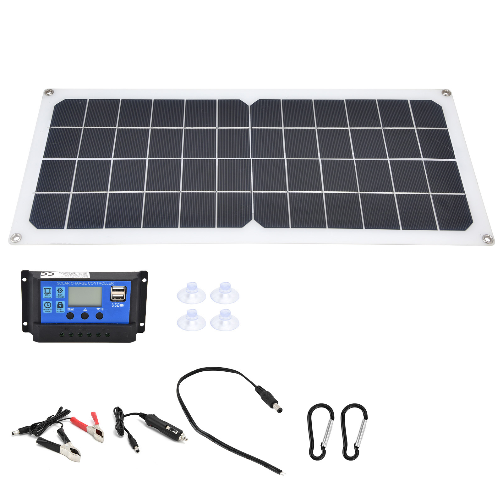 10-w-solarladegerät-set Mit 60-a-regler Und Zwei Usb-buchsen Für Wohnmobile, Boote, Flugzeuge Und Satelliten