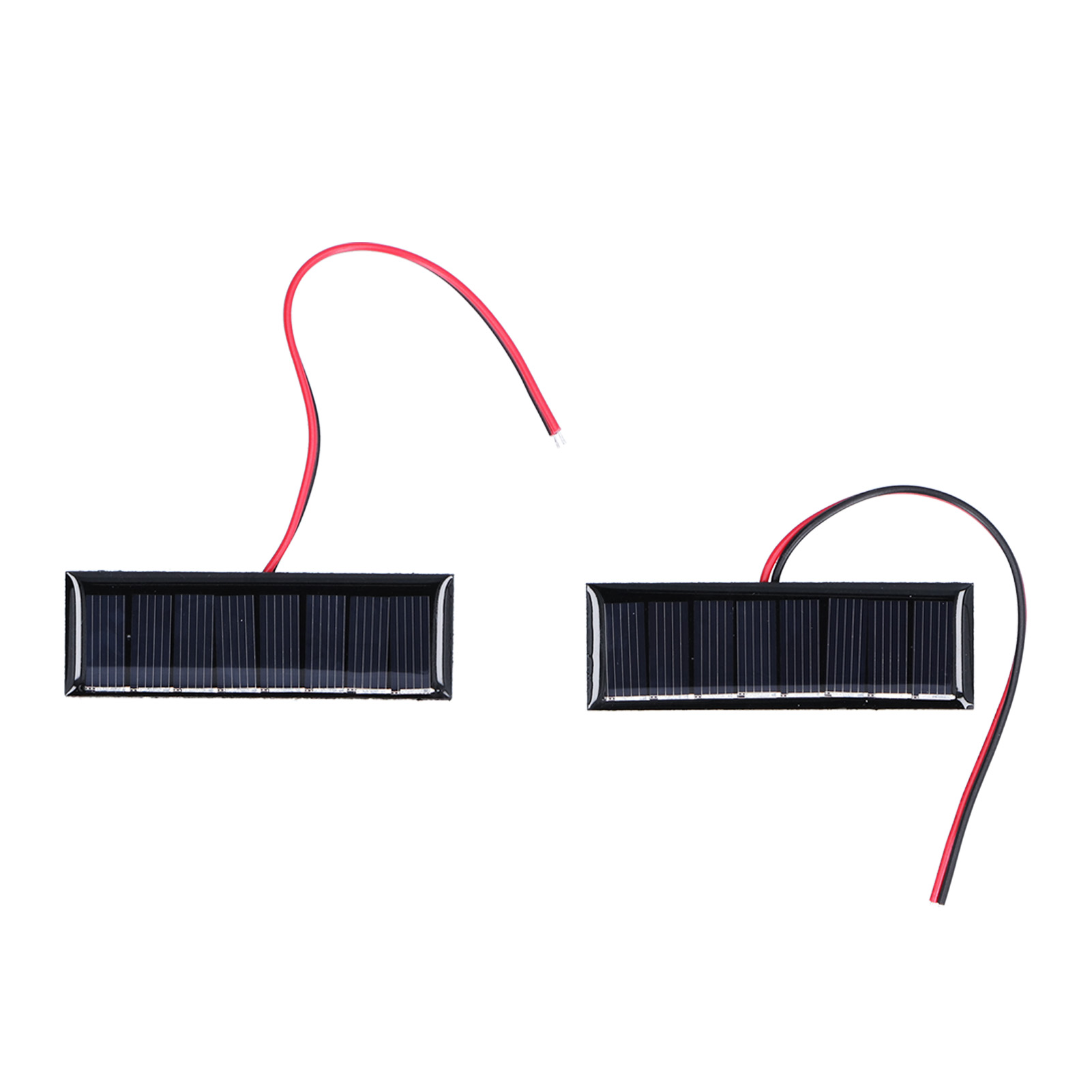 Packung Mit 2 X 0,2 W 4 V Solarmodulen Mit Elektronikkabel, Polysilizium-solarplatte Für Wissenschaftliche Anwendungen, 75 X 25 Mm