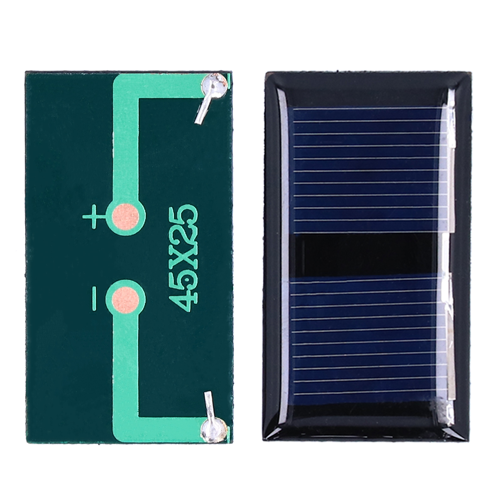 Set Aus 4 Miniatur-solarlademodulen 1v 0,15w Für Forschungsprojekte (45 X 25 Mm).