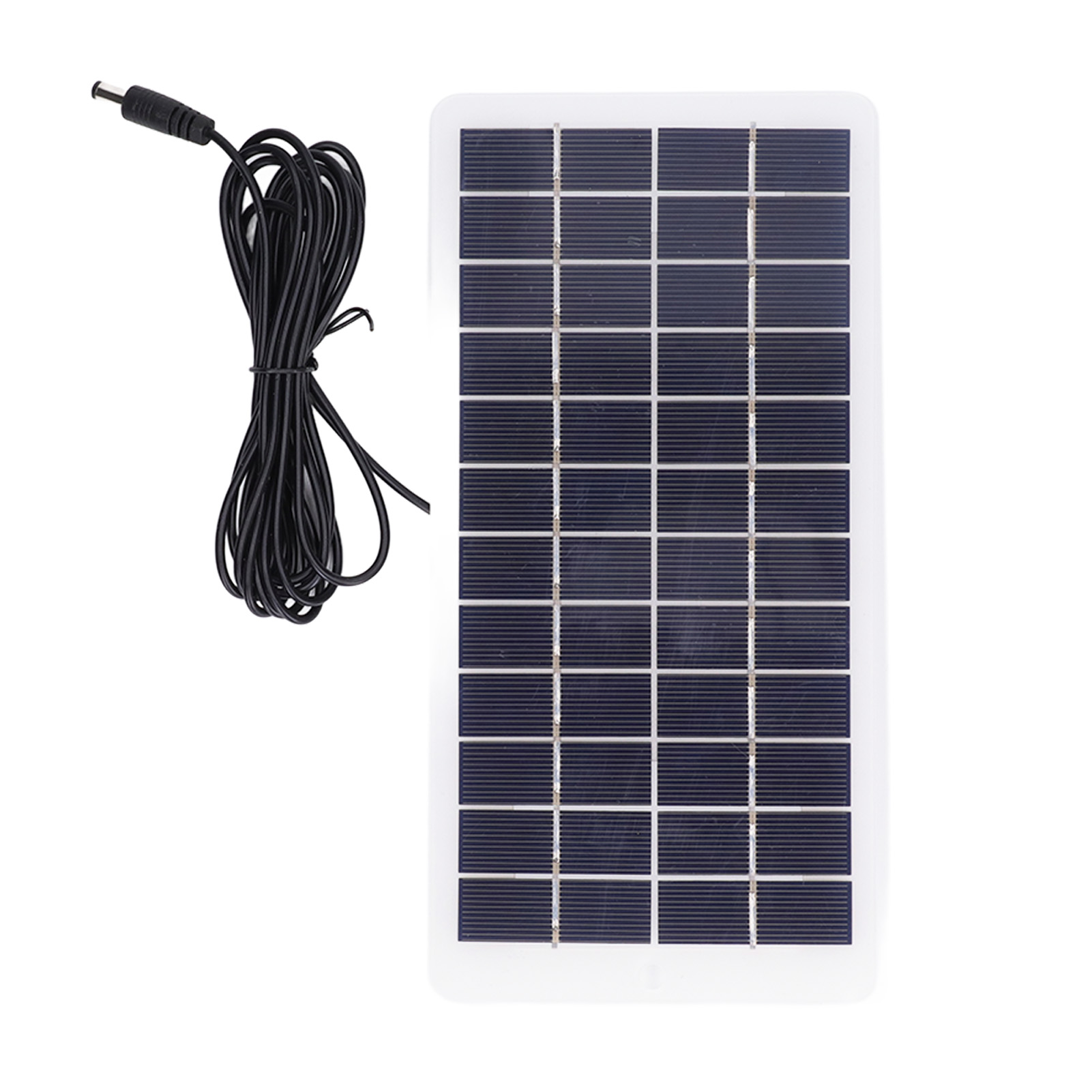 Tragbares Polysilizium-solarpanel Mit Hoher Lichtdurchlässigkeit Und Dc-schnittstelle Für 3,7-v-, 5-w- Oder 12-v-batterien