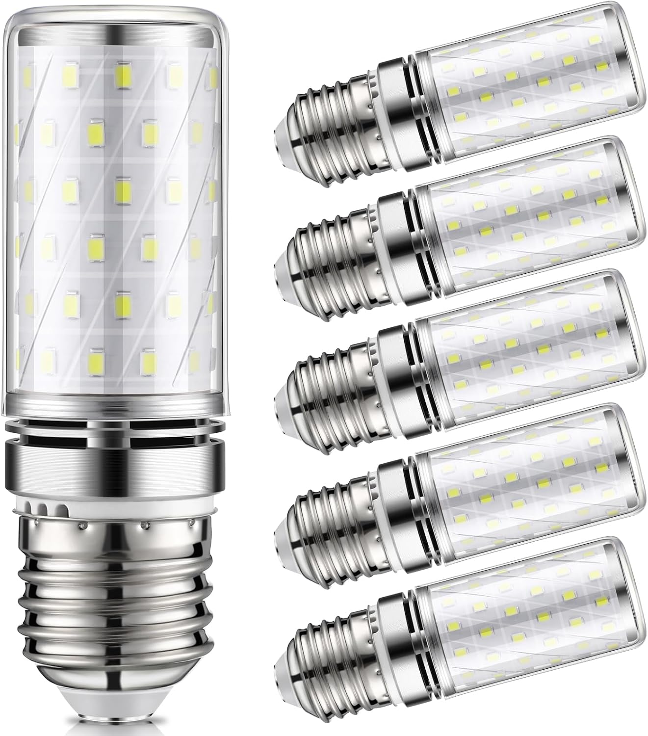 E27 Led-lampe, Kaltweiß 6000k, 12w 1200lm (entspricht Einer 120w Glühlampe), Flimmerfrei, Energiesparend, E27 Led, Nicht Dimmbar, Wechselstrom 220-240v, 6er-pack [energieklasse F]