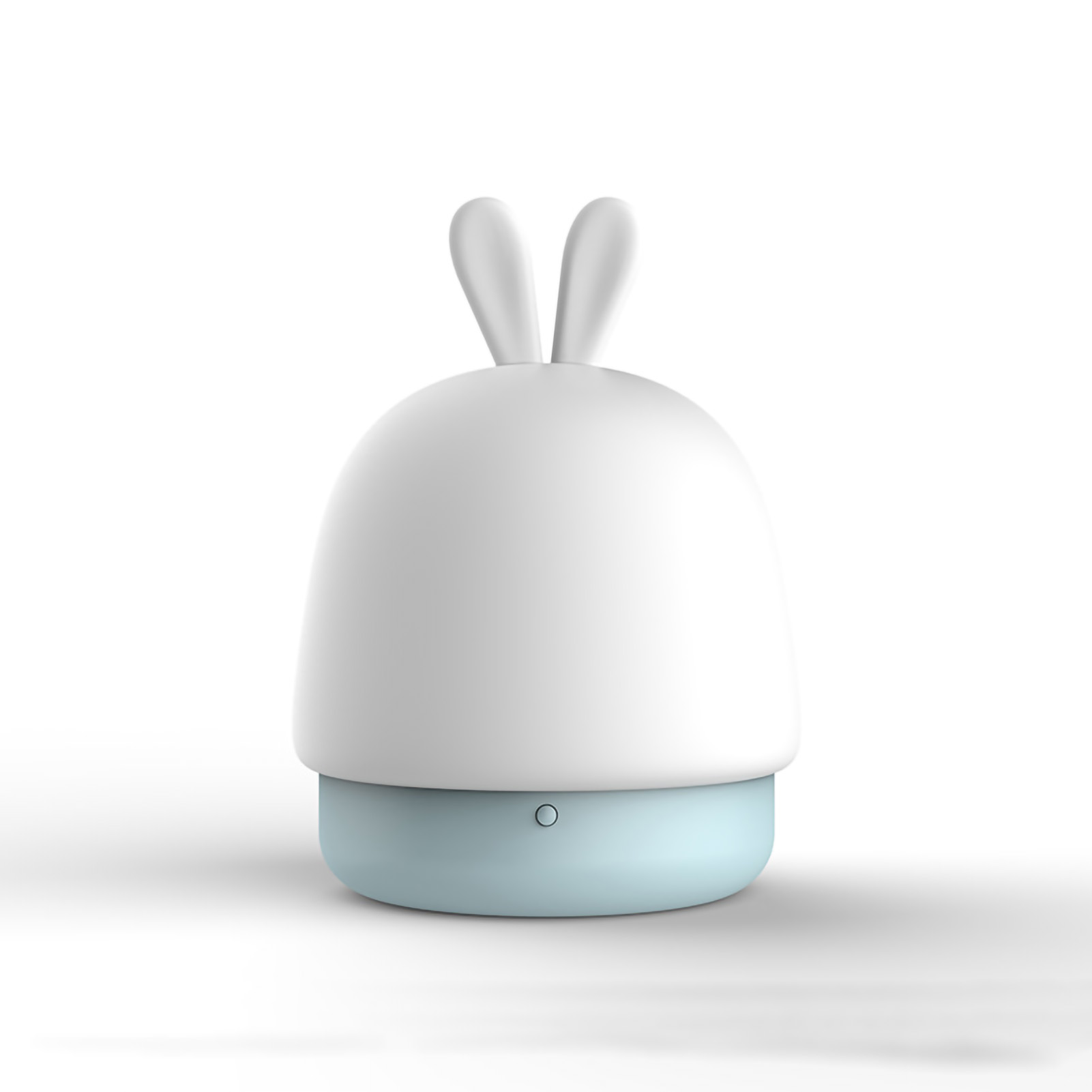 Hasen-nachtlicht, Multifunktionale Led-lampe, Augenschutz, Silikon, Berührungsempfindliches Schlafzimmerlicht, Blau, Wiederaufladbarer Akku