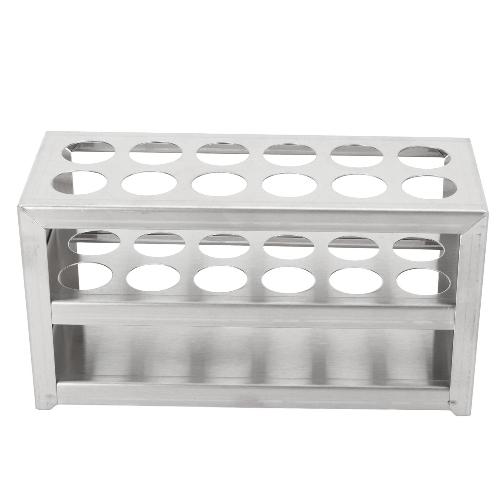 Reagenzglasgestell Aus Metall, 12 Löcher, 19 Mm (0,75 Zoll), Robust, 3 Ebenen, Edelstahl, Für Zentrifugenröhrchen, Ideal Für Schullabore.