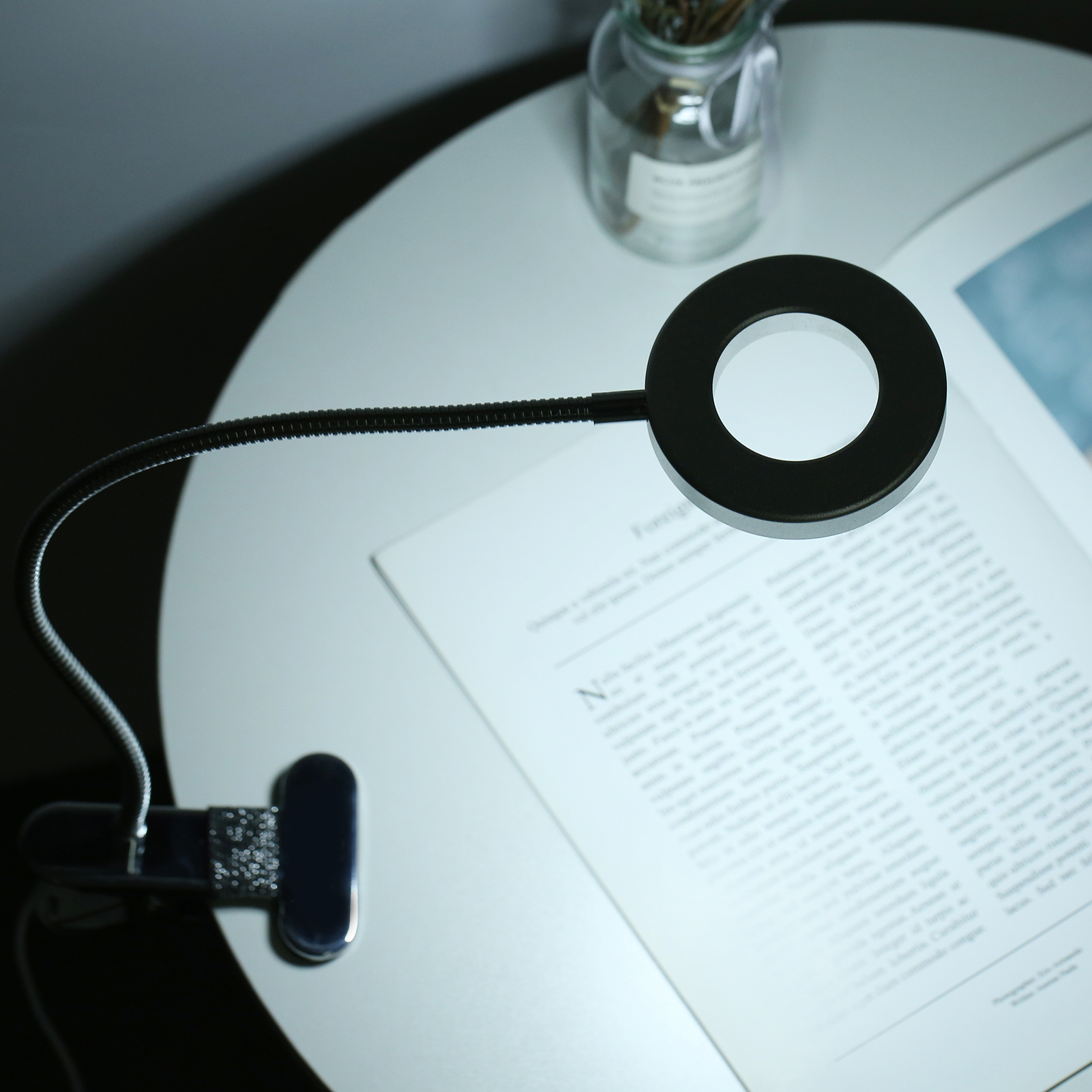 Tomshine Usb-tischklemme Mit 3 Farbmodi Und 10 Einstellbaren Helligkeitsstufen, 48 Augenschonende, Dimmbare Led-leselampe, 360° Drehbar.