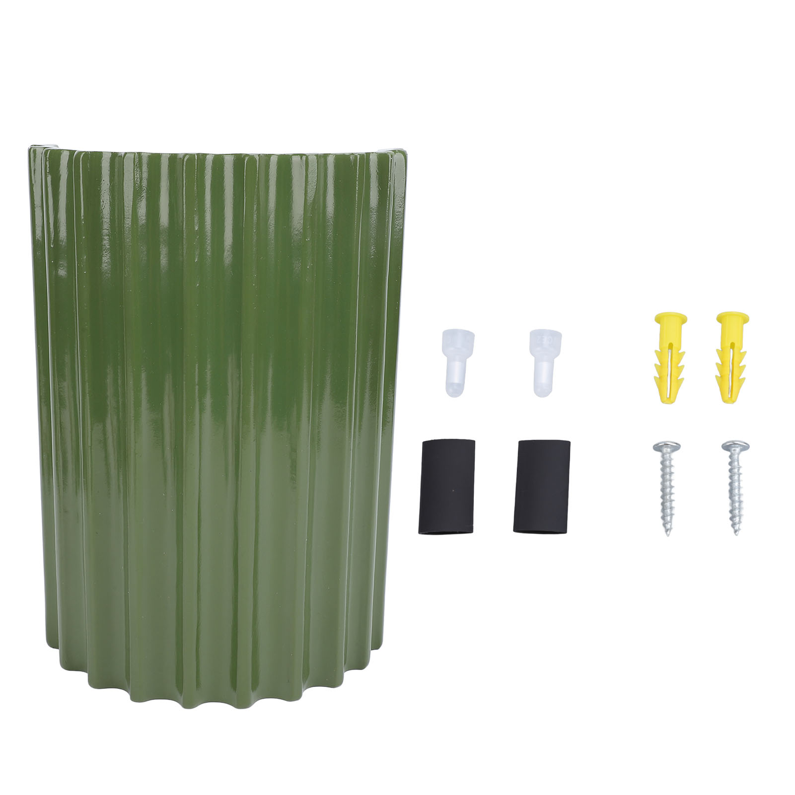 Moderne Wandleuchte, Minimalistisches, Halbzylindrisches Design, Grün, Für G9-leuchtmittel, Ideal Für Schlafzimmer Oder Flur.