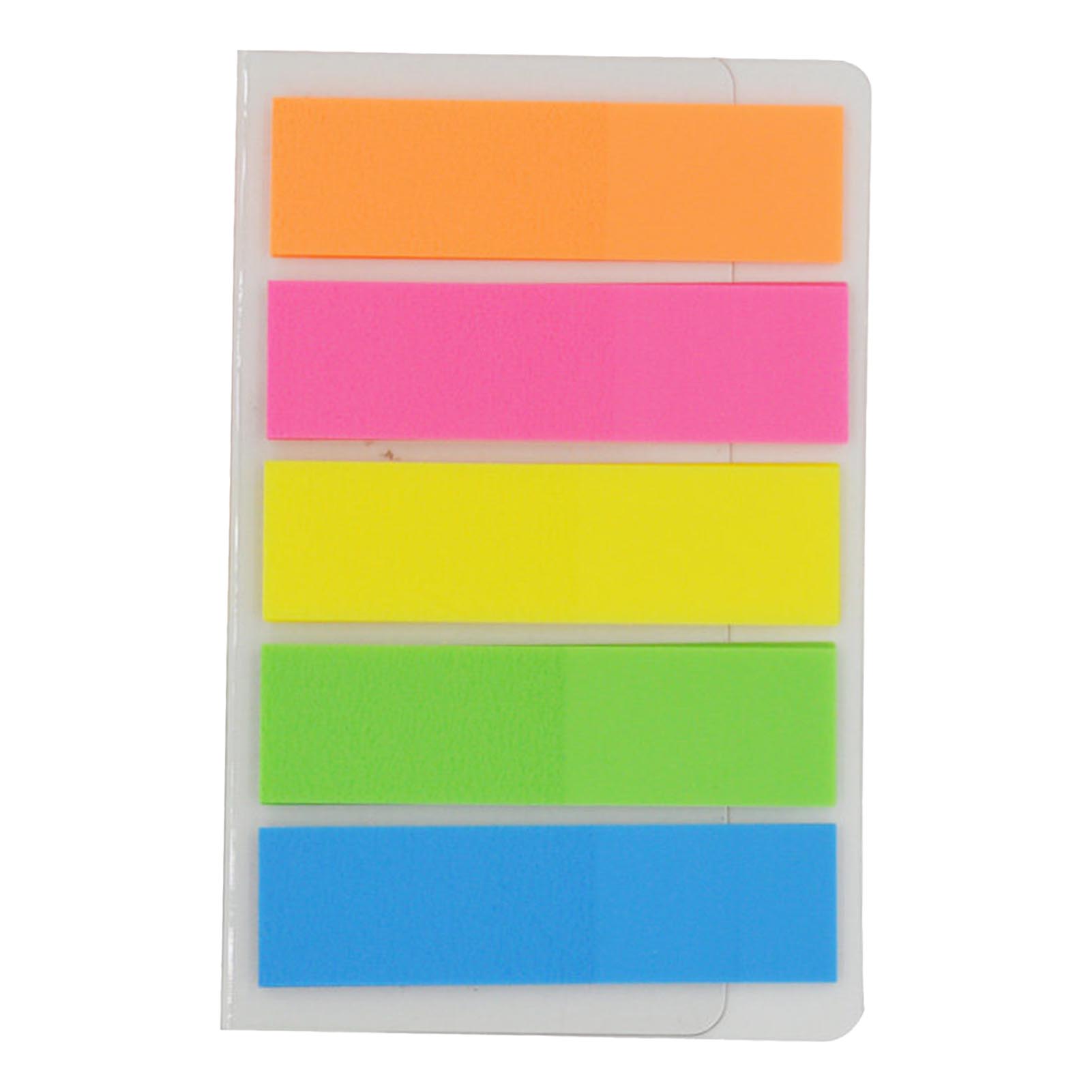 Farbcodierte Etiketten, 5 Fluoreszierende Farben, Selbstklebend Und Strapazierfähig, Für Büro Und Schule, 100 Blatt