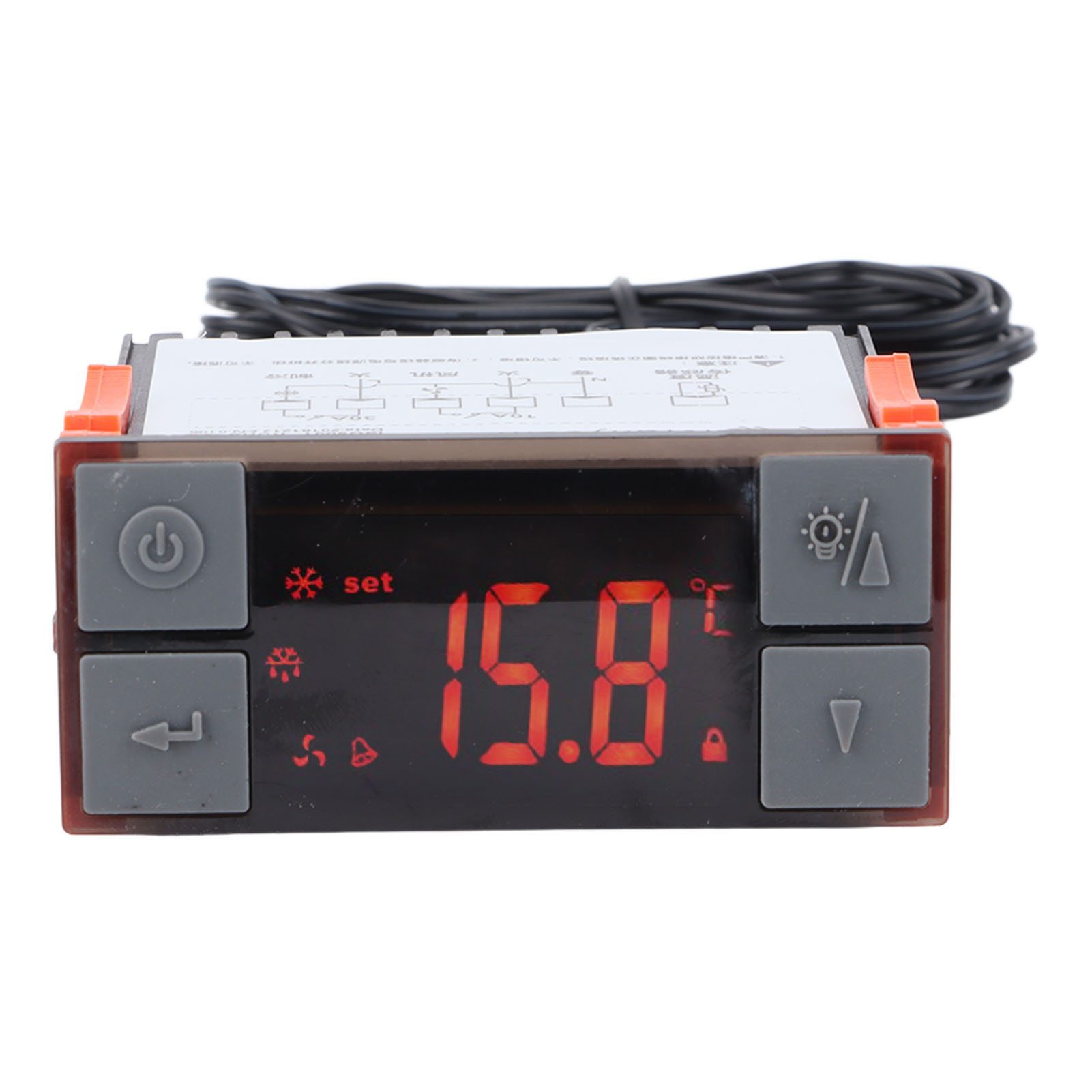 Hochleistungsfähiger Digitaler Temperaturregler, Multifunktionaler Temperatursensor, Elektrischer Thermostat Für Luftgefrierschränke Und Feuchtigkeitskontrollierte Schränke.