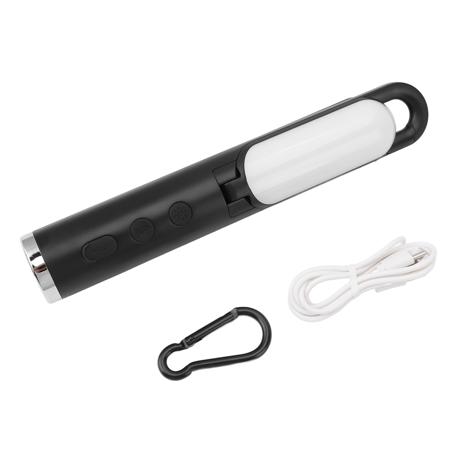 Faltbare Und Multifunktionale Led-campinglampe, 1500 Lumen, Tragbar, Für Zelt, Reisen Und Wandern (schwarz).