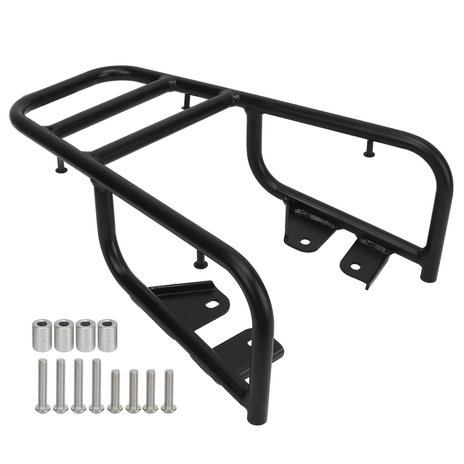 Heckgepäckträger Für Motorräder, Aus Robustem Eisen, 16 Mm Rohr, Mattschwarze Oberfläche, Kompatibel Mit Den Modellen 125, 200, 250 Und 401.