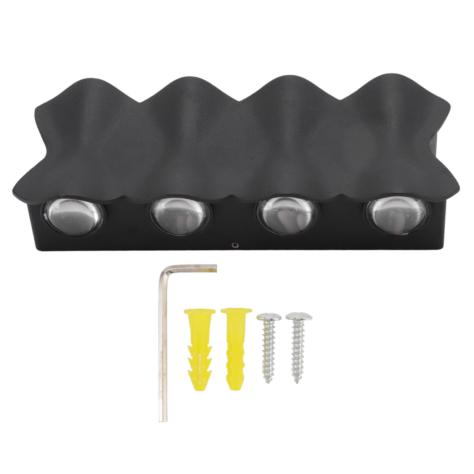 Ip65 Wasserdichte 8-w-led-wandleuchte (3000 K), Nach Oben/unten Gerichtet, Modernes Design, Aluminium, Für Den Außenbereich, Flur, Hof, 85–265 V