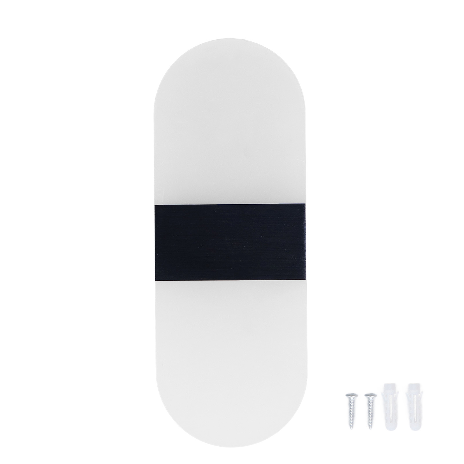 Acryl-led-wandleuchte, 360° Neigbar Nach Oben/unten, 6 W, Warmes Licht, Moderner Stil, Ideal Für Flur, Schlafzimmer, Restaurant, 90-265 V, Schwarz.