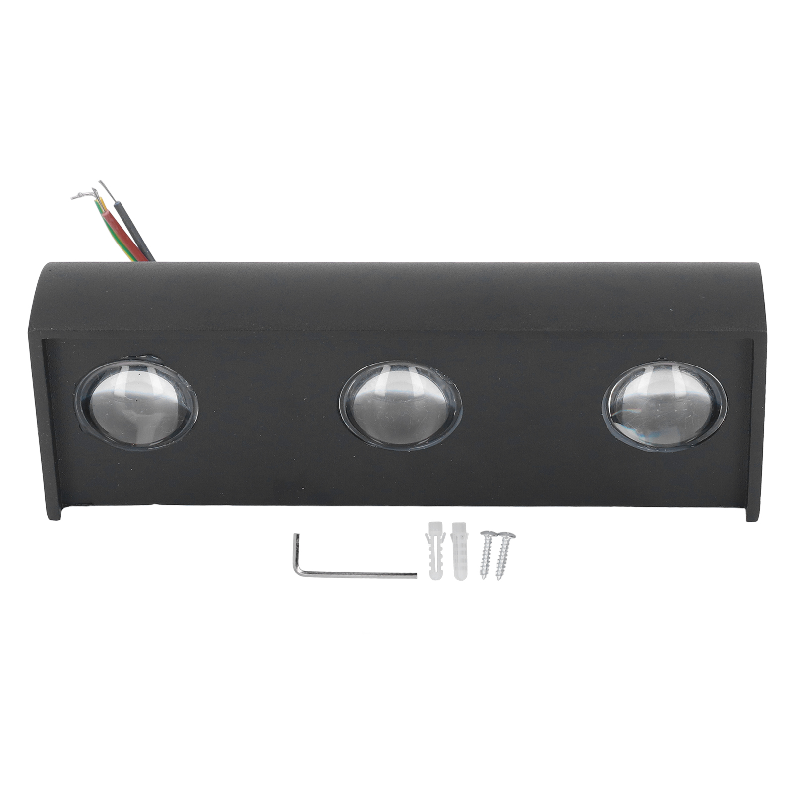 Led-wandleuchten Mit 3 X 3-w-leds, Blendfreies, Weiches Und Warmes Licht, Wasserdicht (ip65), Robustes Aluminiumgehäuse, Modernes Außendesign
